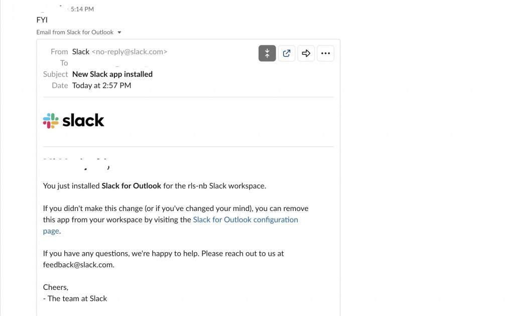 Send this email to Slack